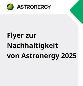 Flyer zur Nachhaltigkeit von Astronergy 2025